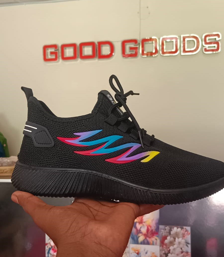 Black color sneakers keds