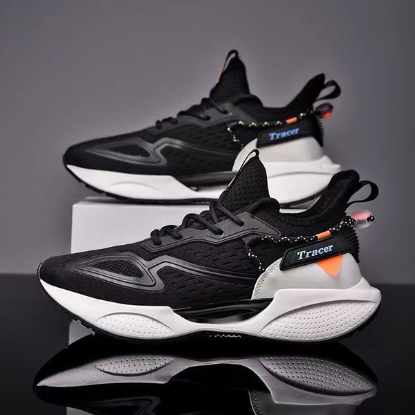 Casual breathable sports sneakers shoes – Black color