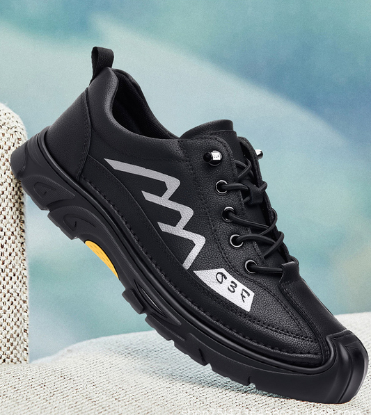 British retro outdoor martin casual shoes Black color