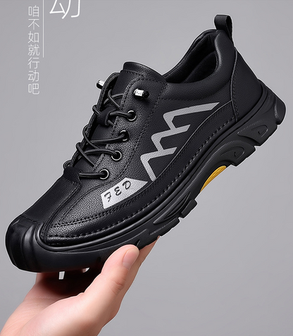 British retro outdoor martin casual shoes Black color