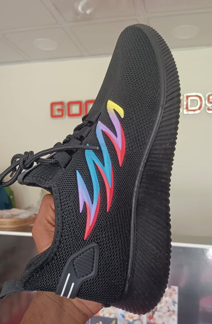 Black color sneakers keds