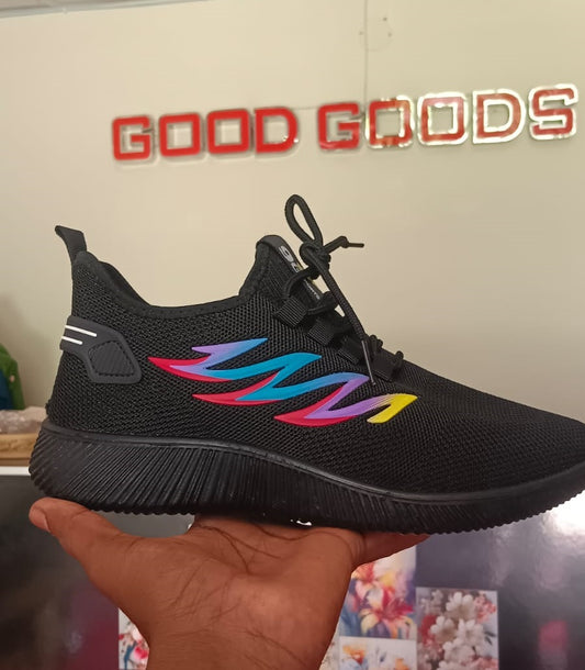 Black color sneakers keds
