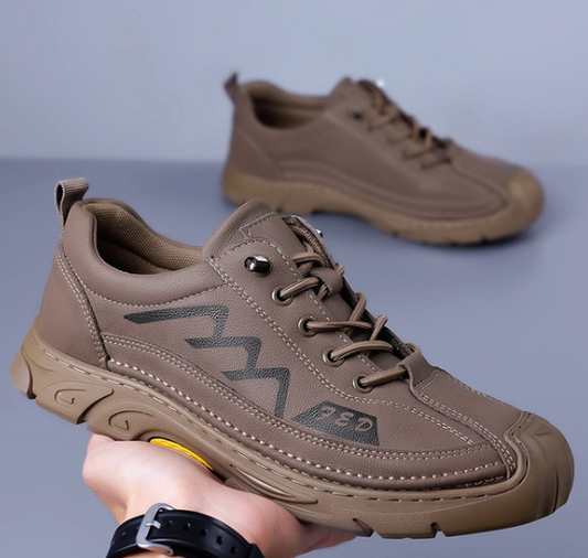 British retro outdoor martin casual shoes Chocolate color