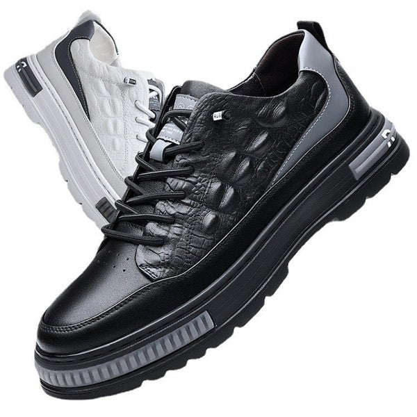 Crocodile leather kedscum shoes