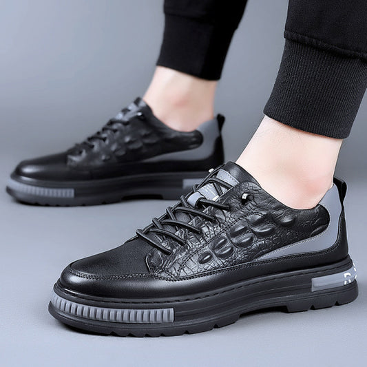 Crocodile leather kedscum shoes