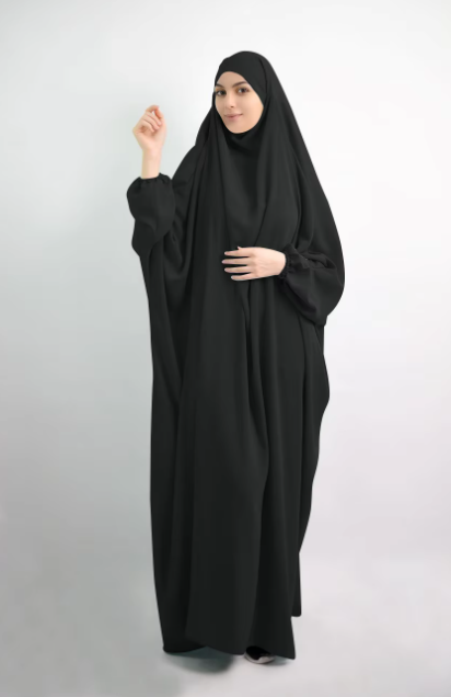 Prayer Long Khimar Black color
